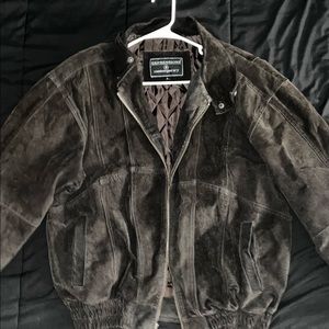 Brown authentic leather jacket